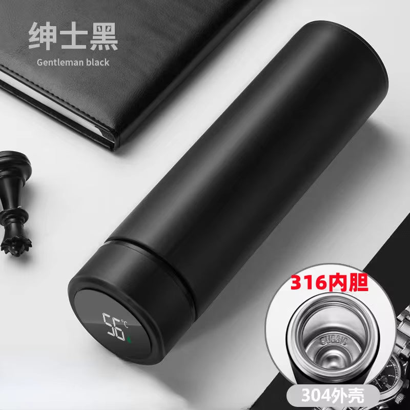 316L Stainless Steel Thermos Bottle Insulated Cup Temperature Display Smart Thermos Water Bottle Intelligent Vacuum Flasks