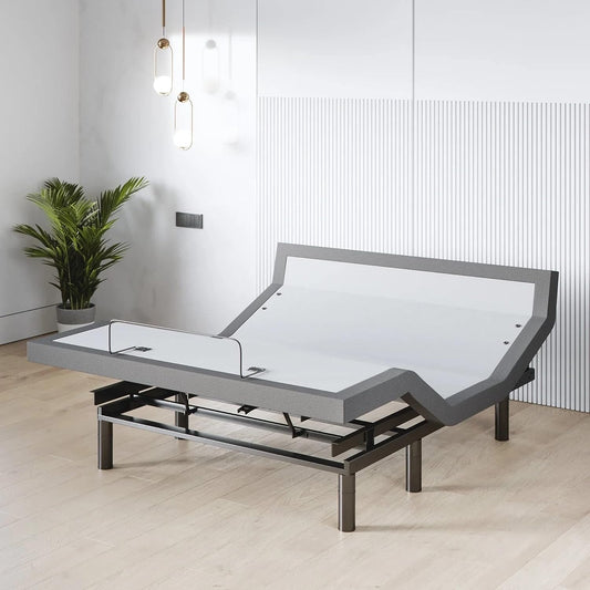 Classic plus (With Head-Tilt) Adjustable Bed Base, Head and Foot Lift, Tilt, Massage, Under-Bed Lights, USB, Memory Positions, Zero Gravity - Queen