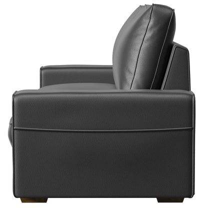 89" Upholstered Vegan Leather Sofa with Wide Square Arms and Storage Pockets Couches