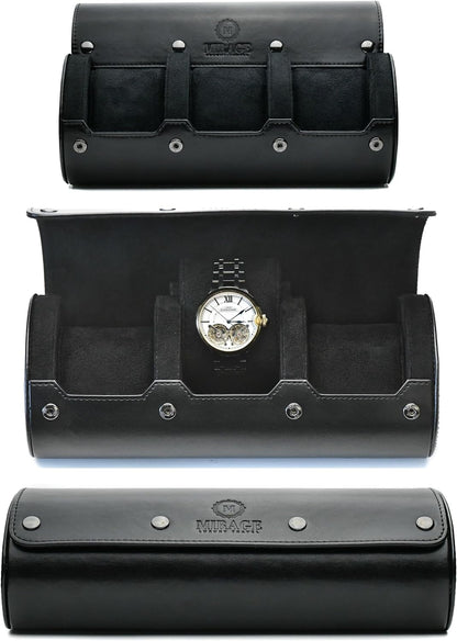 Watch Case for Men - Watch Roll Travel Case - Storage Organizer and Display - Mirage Watch Roll Cases…