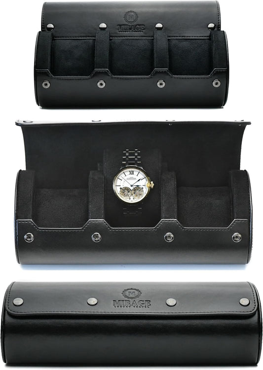 Watch Case for Men - Watch Roll Travel Case - Storage Organizer and Display - Mirage Watch Roll Cases…