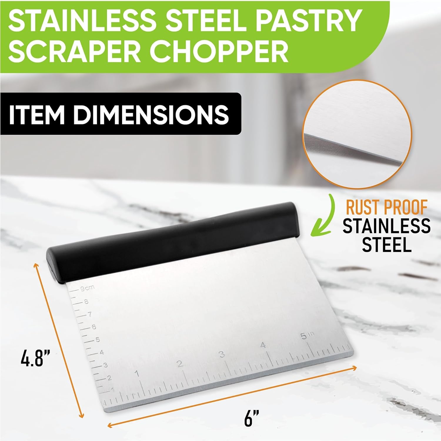 - Dough Blender and Pastry Cutter, Stainless Steel Nut, Pie, Pastry and Dough Cutter and Scraper, Multipurpose Baking Tools with Soft Grip Handles, Black
