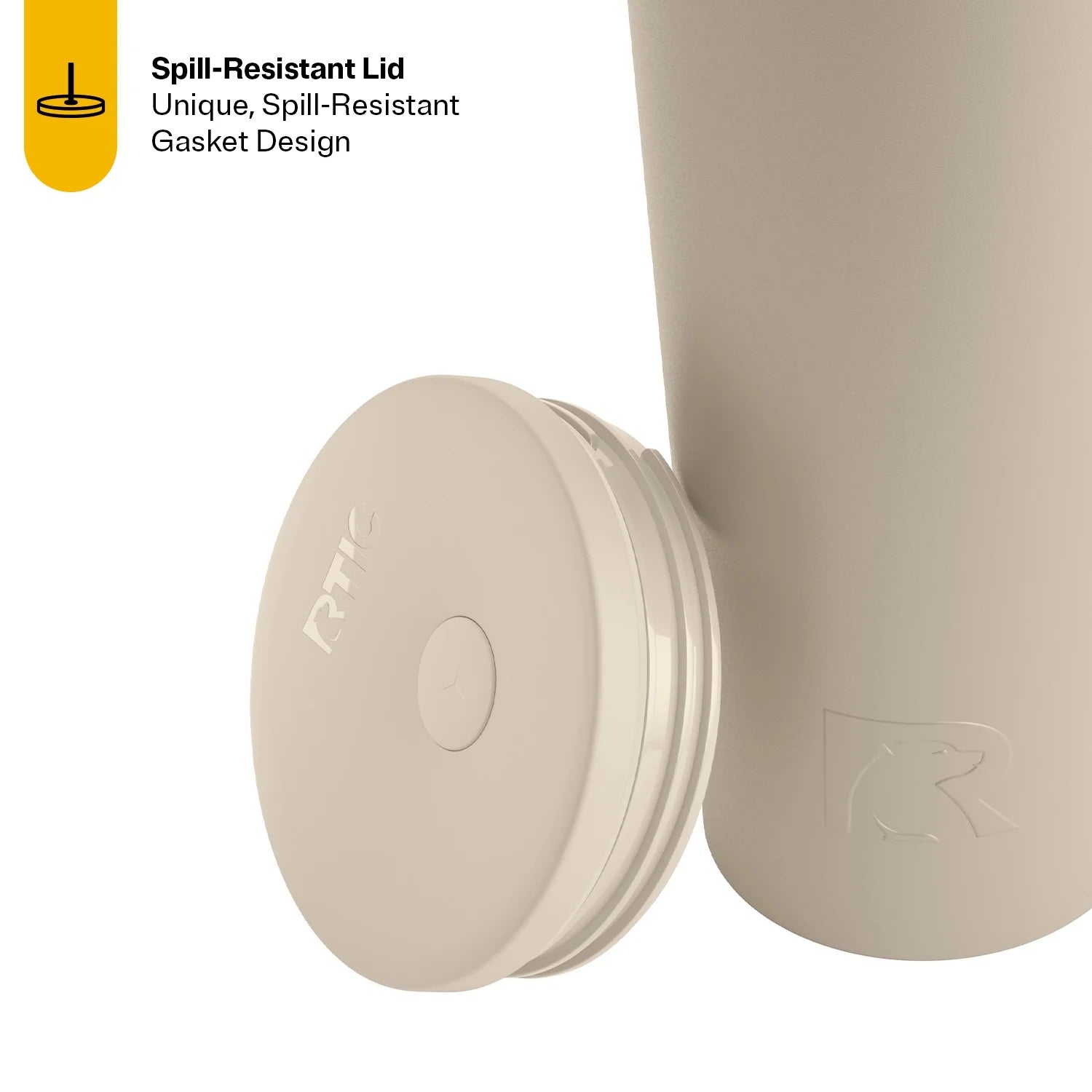 28 Oz Ceramic Lined Everyday Tumbler, Spill-Resistant Straw Lid, Beach