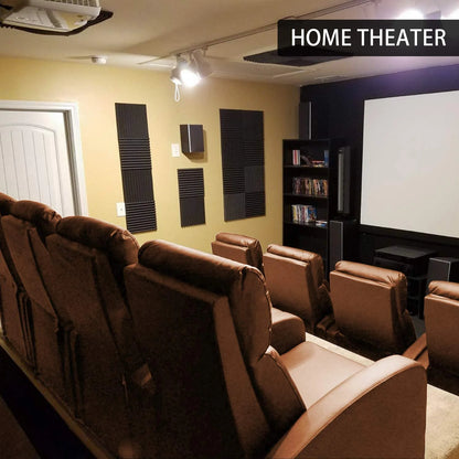 Recliner Chair for Living Room Furniture Home Theater Seating Glider Chairs Modern Wingback Single Sofa PU Leather with Footrest (Black)