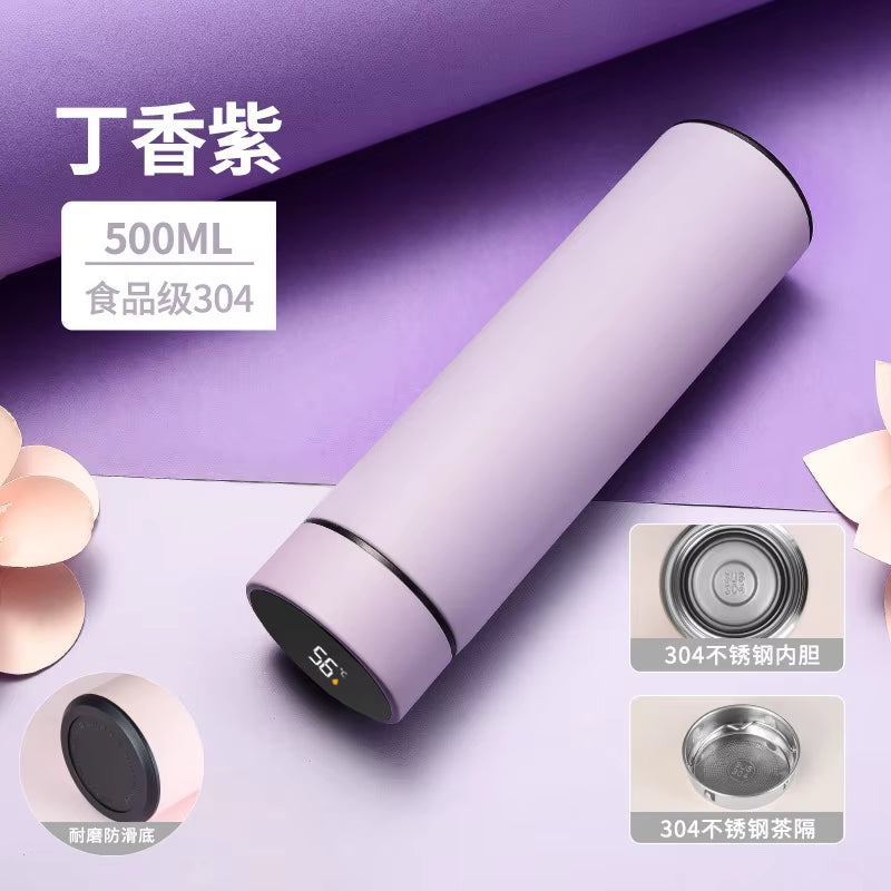 316L Stainless Steel Thermos Bottle Insulated Cup Temperature Display Smart Thermos Water Bottle Intelligent Vacuum Flasks