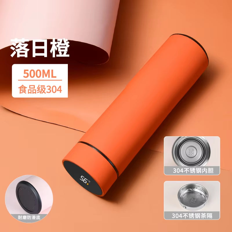 316L Stainless Steel Thermos Bottle Insulated Cup Temperature Display Smart Thermos Water Bottle Intelligent Vacuum Flasks
