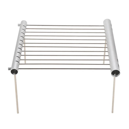 Camping Grill Portable Camping Grill Stainless Steel Camping Grill Portable Compact Camping Grill Stainless Steel Folding BBQ Tube Outdoor Backpackers