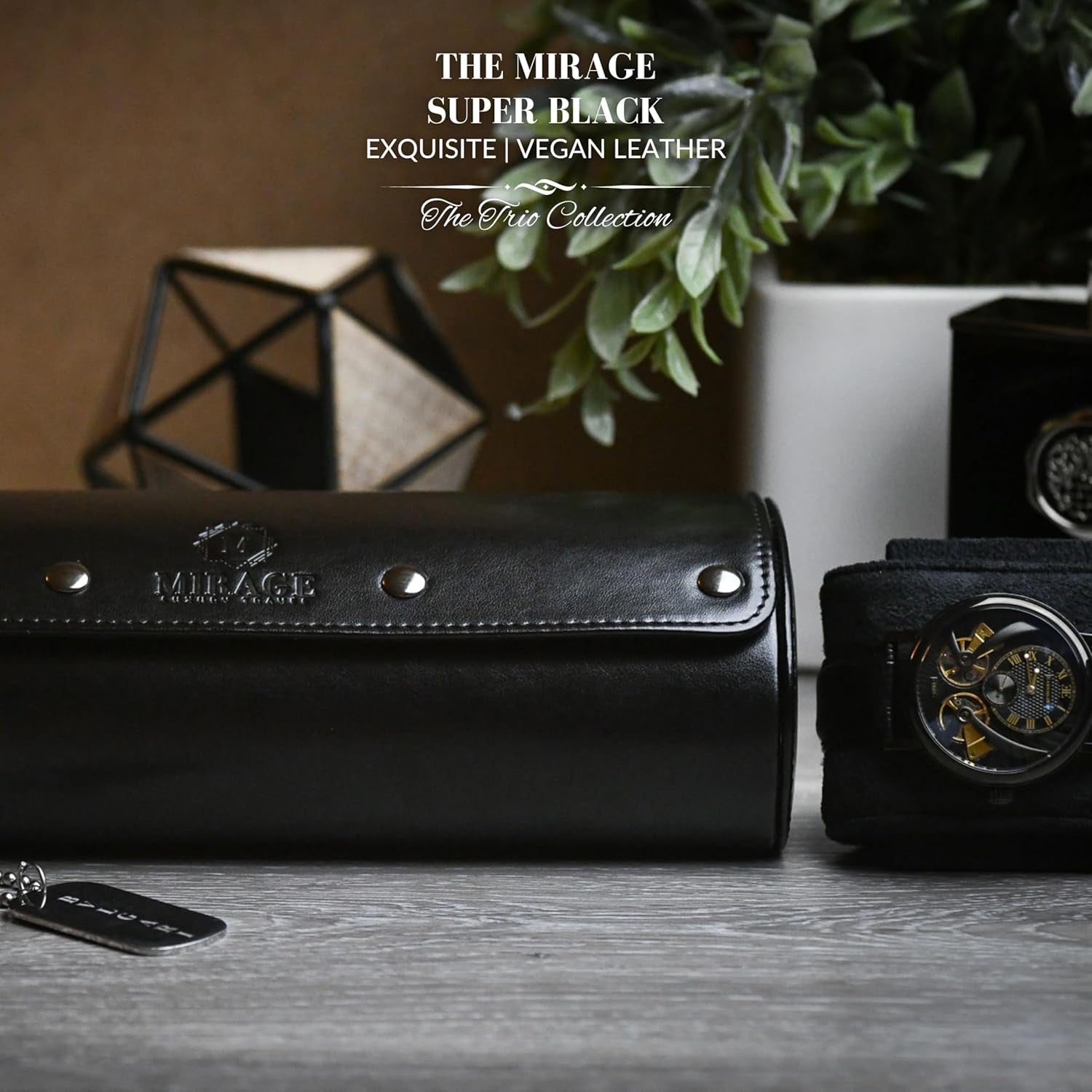 Watch Case for Men - Watch Roll Travel Case - Storage Organizer and Display - Mirage Watch Roll Cases…