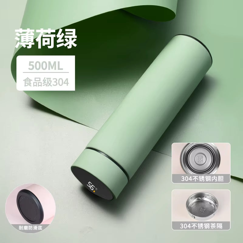 316L Stainless Steel Thermos Bottle Insulated Cup Temperature Display Smart Thermos Water Bottle Intelligent Vacuum Flasks