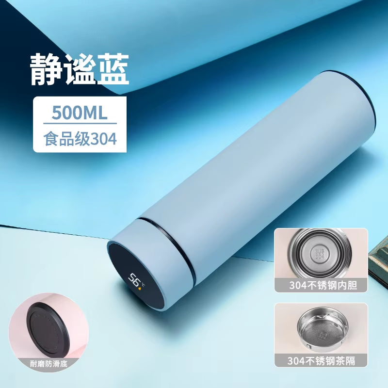 316L Stainless Steel Thermos Bottle Insulated Cup Temperature Display Smart Thermos Water Bottle Intelligent Vacuum Flasks