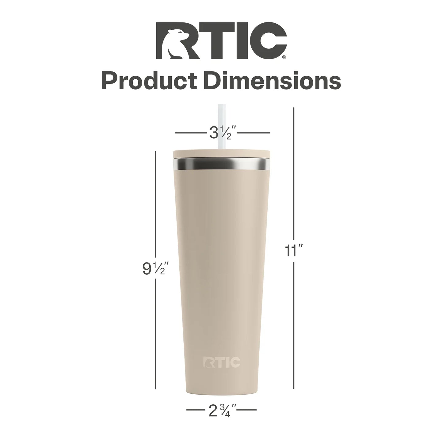 28 Oz Ceramic Lined Everyday Tumbler, Spill-Resistant Straw Lid, Beach