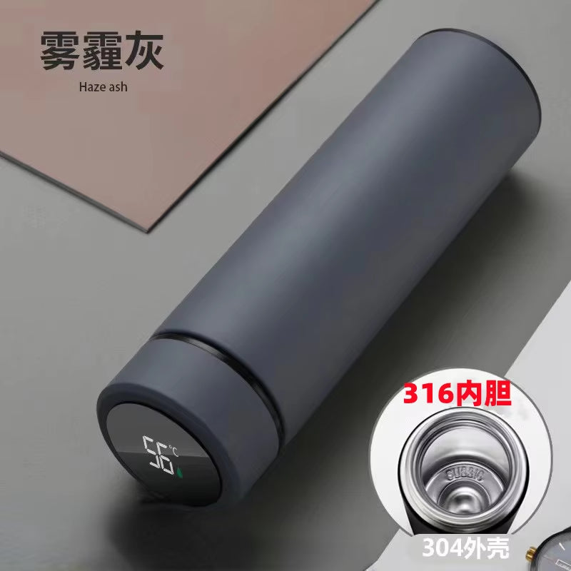 316L Stainless Steel Thermos Bottle Insulated Cup Temperature Display Smart Thermos Water Bottle Intelligent Vacuum Flasks