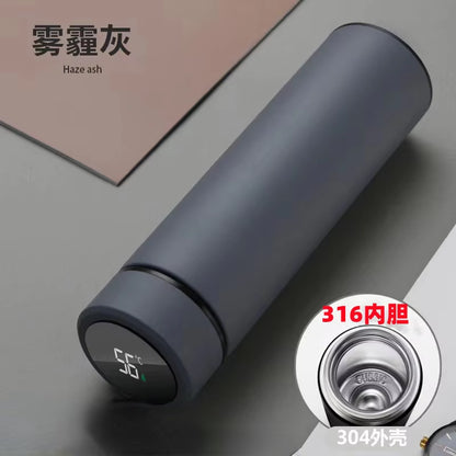 316L Stainless Steel Thermos Bottle Insulated Cup Temperature Display Smart Thermos Water Bottle Intelligent Vacuum Flasks
