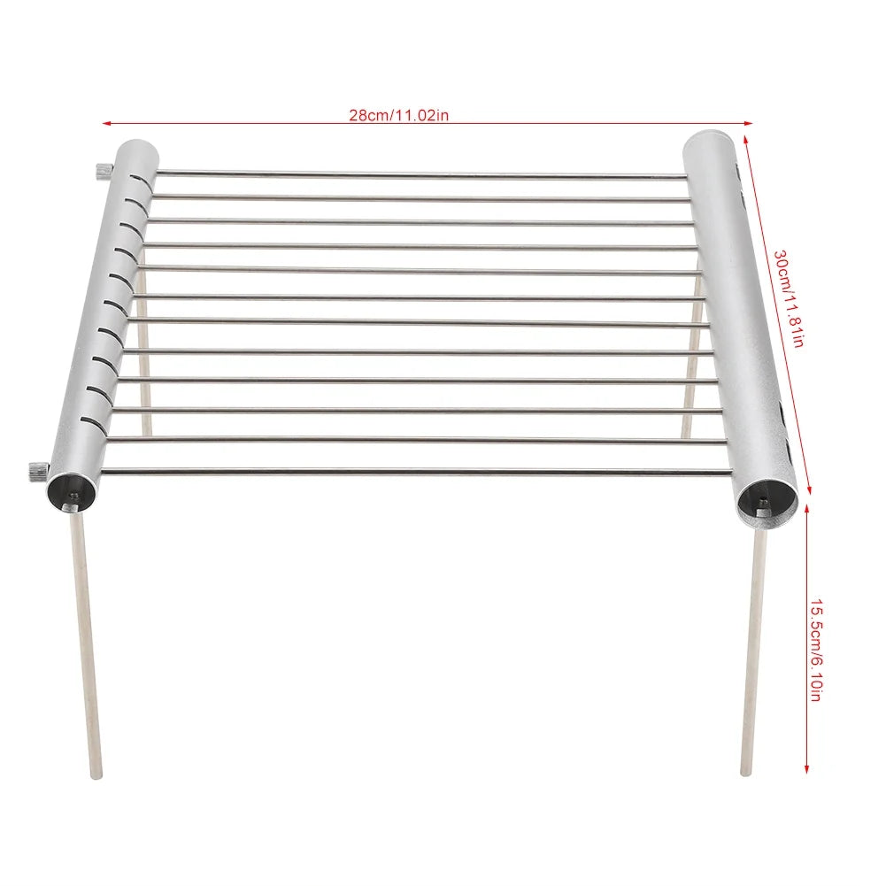 Camping Grill Portable Camping Grill Stainless Steel Camping Grill Portable Compact Camping Grill Stainless Steel Folding BBQ Tube Outdoor Backpackers