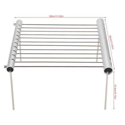 Camping Grill Portable Camping Grill Stainless Steel Camping Grill Portable Compact Camping Grill Stainless Steel Folding BBQ Tube Outdoor Backpackers
