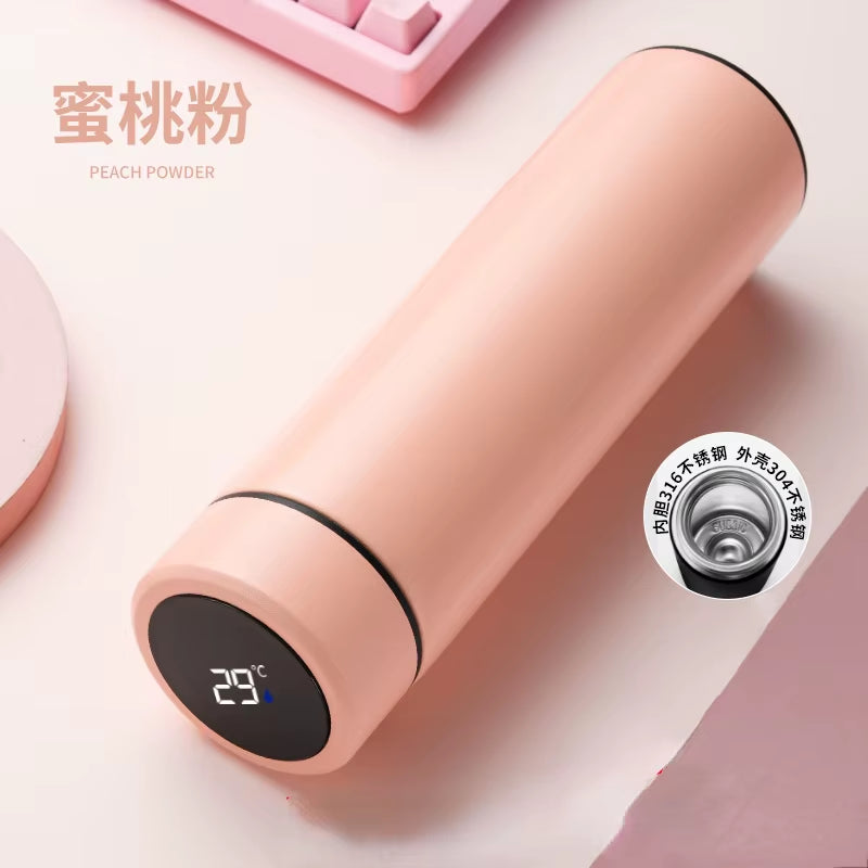 316L Stainless Steel Thermos Bottle Insulated Cup Temperature Display Smart Thermos Water Bottle Intelligent Vacuum Flasks