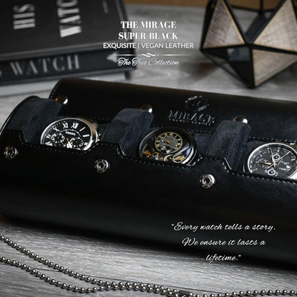 Watch Case for Men - Watch Roll Travel Case - Storage Organizer and Display - Mirage Watch Roll Cases…